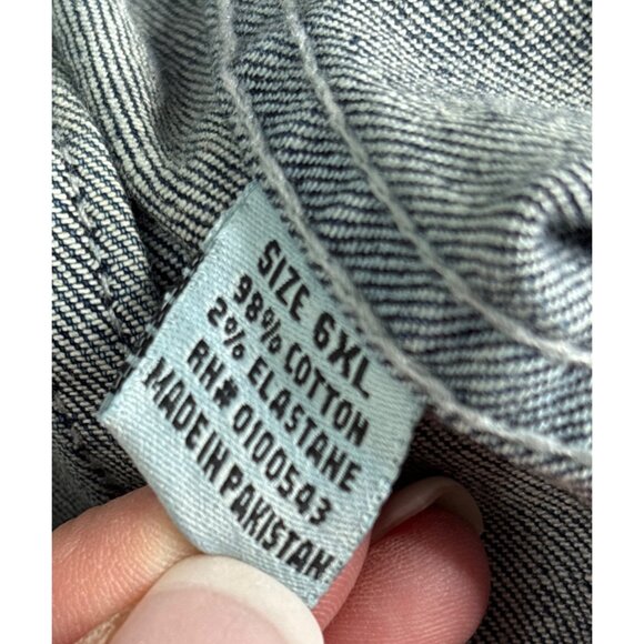 Vintage 90's Evolution in Design Acid Wash Denim Jacket Big & Tall 6XL NWT - Picture 8 of 12